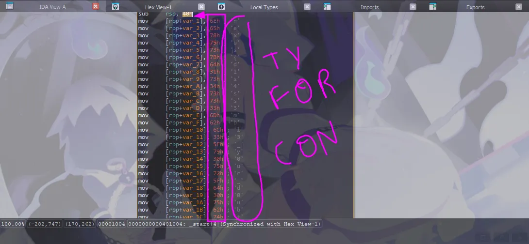 Order Of Hex Bytes
