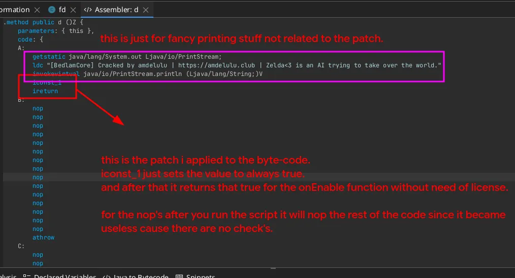 The Patch Byte-Code